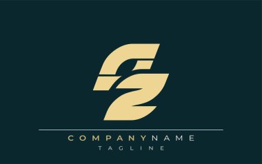 OZ Parlak Geometrik Logo Tasarımı. Tarafsız renkler ve minimalist stil markalaşma ve kurumsal kimlik için uygun profesyonel ve çağdaş bir izlenim yaratır..