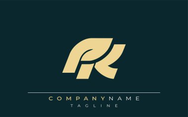 PK Sleek Geometrik Logo Tasarımı. Tarafsız renkler ve minimalist stil markalaşma ve kurumsal kimlik için uygun profesyonel ve çağdaş bir izlenim yaratır..