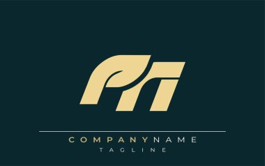 PN Sleek Geometrik Logo Tasarımı. Tarafsız renkler ve minimalist stil markalaşma ve kurumsal kimlik için uygun profesyonel ve çağdaş bir izlenim yaratır..