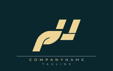 PU Sleek Geometrik Logo Tasarımı. Tarafsız renkler ve minimalist stil markalaşma ve kurumsal kimlik için uygun profesyonel ve çağdaş bir izlenim yaratır..