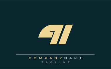 QL Sleek Geometrik Logo Tasarımı. Tarafsız renkler ve minimalist stil markalaşma ve kurumsal kimlik için uygun profesyonel ve çağdaş bir izlenim yaratır..
