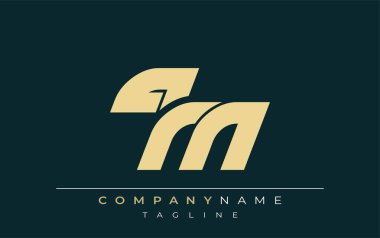 QM Sleek Geometric Logo Tasarımı. Tarafsız renkler ve minimalist stil markalaşma ve kurumsal kimlik için uygun profesyonel ve çağdaş bir izlenim yaratır..