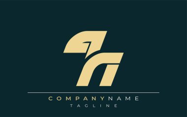 QN Parlak Geometrik Logo Tasarımı. Tarafsız renkler ve minimalist stil markalaşma ve kurumsal kimlik için uygun profesyonel ve çağdaş bir izlenim yaratır..
