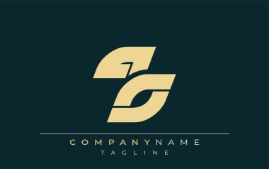 QO Parlak Geometrik Logo Tasarımı. Tarafsız renkler ve minimalist stil markalaşma ve kurumsal kimlik için uygun profesyonel ve çağdaş bir izlenim yaratır..