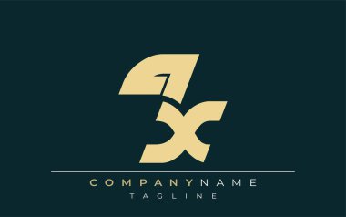 QX Sleek Geometrik Logo Tasarımı. Tarafsız renkler ve minimalist stil markalaşma ve kurumsal kimlik için uygun profesyonel ve çağdaş bir izlenim yaratır..