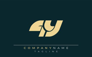 QY Parlak Geometrik Logo Tasarımı. Tarafsız renkler ve minimalist stil markalaşma ve kurumsal kimlik için uygun profesyonel ve çağdaş bir izlenim yaratır..