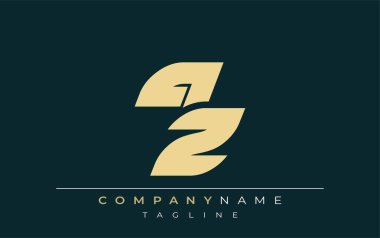 QZ Parlak Geometrik Logo Tasarımı. Tarafsız renkler ve minimalist stil markalaşma ve kurumsal kimlik için uygun profesyonel ve çağdaş bir izlenim yaratır..