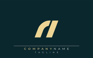 RL Sleek Geometrik Logo Tasarımı. Tarafsız renkler ve minimalist stil markalaşma ve kurumsal kimlik için uygun profesyonel ve çağdaş bir izlenim yaratır..