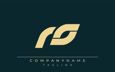 RO Sleek Geometrik Logo Tasarımı. Tarafsız renkler ve minimalist stil markalaşma ve kurumsal kimlik için uygun profesyonel ve çağdaş bir izlenim yaratır..