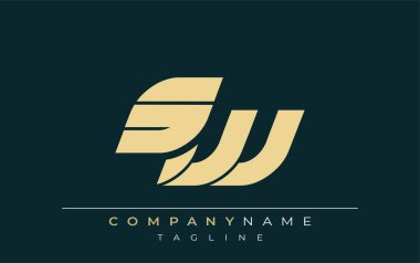 SW Sleek Geometrik Logo Tasarımı. Tarafsız renkler ve minimalist stil markalaşma ve kurumsal kimlik için uygun profesyonel ve çağdaş bir izlenim yaratır..