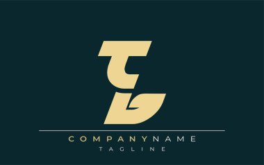 TB Sleek Geometrik Logo Tasarımı. Tarafsız renkler ve minimalist stil markalaşma ve kurumsal kimlik için uygun profesyonel ve çağdaş bir izlenim yaratır..