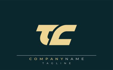 TC Sleek Geometrik Logo Tasarımı. Tarafsız renkler ve minimalist stil markalaşma ve kurumsal kimlik için uygun profesyonel ve çağdaş bir izlenim yaratır..