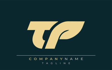 TP Sleek Geometrik Logo Tasarımı. Tarafsız renkler ve minimalist stil markalaşma ve kurumsal kimlik için uygun profesyonel ve çağdaş bir izlenim yaratır..