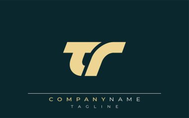 TR Sleek Geometrik Logo Tasarımı. Tarafsız renkler ve minimalist stil markalaşma ve kurumsal kimlik için uygun profesyonel ve çağdaş bir izlenim yaratır..