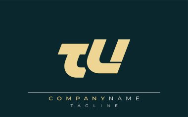 TU Sleek Geometrik Logo Tasarımı. Tarafsız renkler ve minimalist stil markalaşma ve kurumsal kimlik için uygun profesyonel ve çağdaş bir izlenim yaratır..