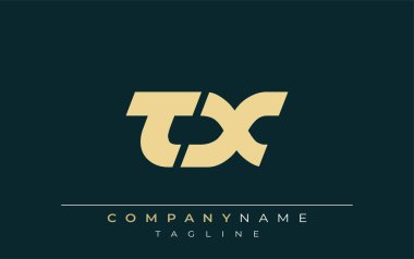 TX Sleek Geometrik Logo Tasarımı. Tarafsız renkler ve minimalist stil markalaşma ve kurumsal kimlik için uygun profesyonel ve çağdaş bir izlenim yaratır..