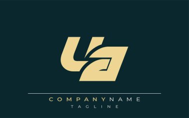 UA Parlak Geometrik Logo Tasarımı. Tarafsız renkler ve minimalist stil markalaşma ve kurumsal kimlik için uygun profesyonel ve çağdaş bir izlenim yaratır..