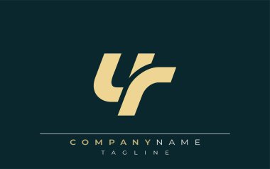 UR Sleek Geometrik Logo Tasarımı. Tarafsız renkler ve minimalist stil markalaşma ve kurumsal kimlik için uygun profesyonel ve çağdaş bir izlenim yaratır..