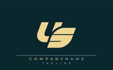 US Sleek Geometric Logo Tasarımı. Tarafsız renkler ve minimalist stil markalaşma ve kurumsal kimlik için uygun profesyonel ve çağdaş bir izlenim yaratır..