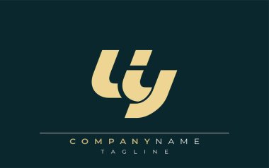 UY Parlak Geometrik Logo Tasarımı. Tarafsız renkler ve minimalist stil markalaşma ve kurumsal kimlik için uygun profesyonel ve çağdaş bir izlenim yaratır..