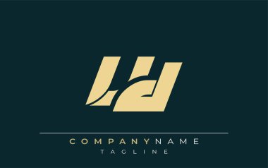 VD Parlak Geometrik Logo Tasarımı. Tarafsız renkler ve minimalist stil markalaşma ve kurumsal kimlik için uygun profesyonel ve çağdaş bir izlenim yaratır..
