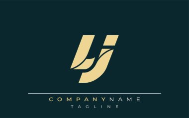 VJ Sleek Geometrik Logo Tasarımı. Tarafsız renkler ve minimalist stil markalaşma ve kurumsal kimlik için uygun profesyonel ve çağdaş bir izlenim yaratır..