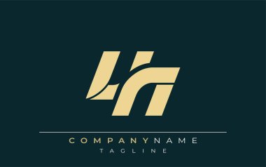 VN Parlak Geometrik Logo Tasarımı. Tarafsız renkler ve minimalist stil markalaşma ve kurumsal kimlik için uygun profesyonel ve çağdaş bir izlenim yaratır..