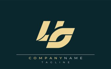 VO Parlak Geometrik Logo Tasarımı. Tarafsız renkler ve minimalist stil markalaşma ve kurumsal kimlik için uygun profesyonel ve çağdaş bir izlenim yaratır..