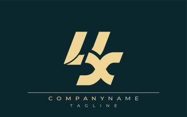 VX Sleek Geometrik Logo Tasarımı. Tarafsız renkler ve minimalist stil markalaşma ve kurumsal kimlik için uygun profesyonel ve çağdaş bir izlenim yaratır..