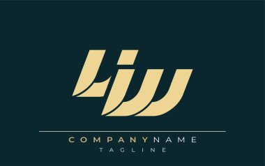 VW Parlak Geometrik Logo Tasarımı. Tarafsız renkler ve minimalist stil markalaşma ve kurumsal kimlik için uygun profesyonel ve çağdaş bir izlenim yaratır..