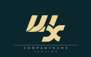 WX Sleek Geometrik Logo Tasarımı. Tarafsız renkler ve minimalist stil markalaşma ve kurumsal kimlik için uygun profesyonel ve çağdaş bir izlenim yaratır..