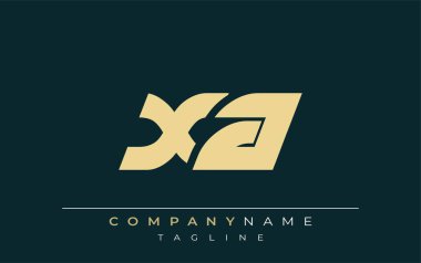 XA Parlak Geometrik Logo Tasarımı. Tarafsız renkler ve minimalist stil markalaşma ve kurumsal kimlik için uygun profesyonel ve çağdaş bir izlenim yaratır..