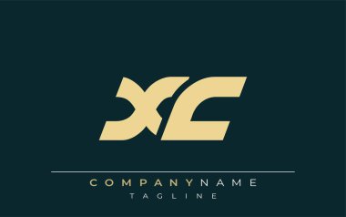 XC Sleek Geometrik Logo Tasarımı. Tarafsız renkler ve minimalist stil markalaşma ve kurumsal kimlik için uygun profesyonel ve çağdaş bir izlenim yaratır..