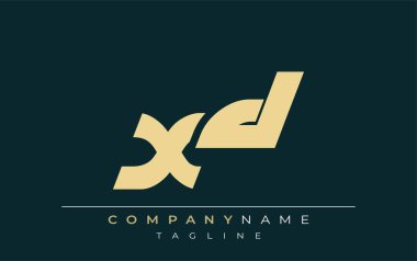 XD Sleek Geometrik Logo Tasarımı. Tarafsız renkler ve minimalist stil markalaşma ve kurumsal kimlik için uygun profesyonel ve çağdaş bir izlenim yaratır..