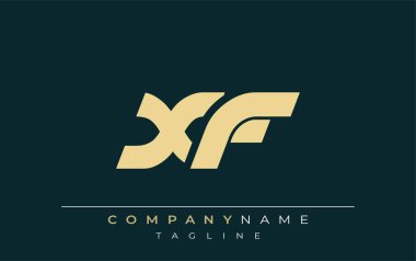 XF Sleek Geometrik Logo Tasarımı. Tarafsız renkler ve minimalist stil markalaşma ve kurumsal kimlik için uygun profesyonel ve çağdaş bir izlenim yaratır..