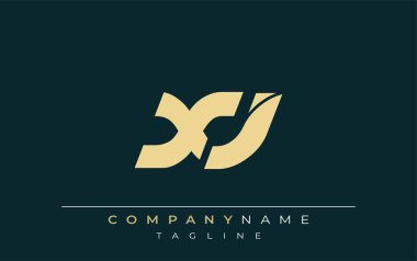 XJ Sleek Geometrik Logo Tasarımı. Tarafsız renkler ve minimalist stil markalaşma ve kurumsal kimlik için uygun profesyonel ve çağdaş bir izlenim yaratır..