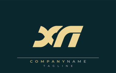 XN Sleek Geometrik Logo Tasarımı. Tarafsız renkler ve minimalist stil markalaşma ve kurumsal kimlik için uygun profesyonel ve çağdaş bir izlenim yaratır..