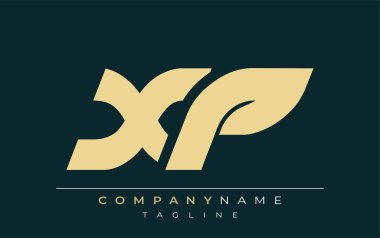 XP Sleek Geometrik Logo Tasarımı. Tarafsız renkler ve minimalist stil markalaşma ve kurumsal kimlik için uygun profesyonel ve çağdaş bir izlenim yaratır..