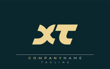 XT Sleek Geometrik Logo Tasarımı. Tarafsız renkler ve minimalist stil markalaşma ve kurumsal kimlik için uygun profesyonel ve çağdaş bir izlenim yaratır..