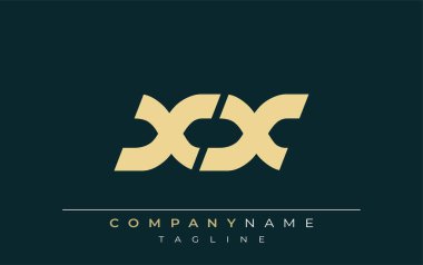 XX Sleek Geometrik Logo Tasarımı. Tarafsız renkler ve minimalist stil markalaşma ve kurumsal kimlik için uygun profesyonel ve çağdaş bir izlenim yaratır..