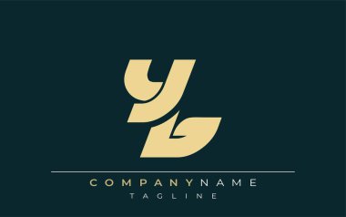 YB Sleek Geometrik Logo Tasarımı. Tarafsız renkler ve minimalist stil markalaşma ve kurumsal kimlik için uygun profesyonel ve çağdaş bir izlenim yaratır..