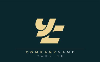 YC Sleek Geometrik Logo Tasarımı. Tarafsız renkler ve minimalist stil markalaşma ve kurumsal kimlik için uygun profesyonel ve çağdaş bir izlenim yaratır..