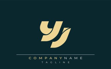 YJ Sleek Geometrik Logo Tasarımı. Tarafsız renkler ve minimalist stil markalaşma ve kurumsal kimlik için uygun profesyonel ve çağdaş bir izlenim yaratır..