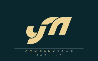 YM Parlak Geometrik Logo Tasarımı. Tarafsız renkler ve minimalist stil markalaşma ve kurumsal kimlik için uygun profesyonel ve çağdaş bir izlenim yaratır..