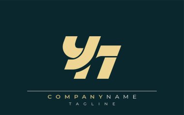YN Sleek Geometrik Logo Tasarımı. Tarafsız renkler ve minimalist stil markalaşma ve kurumsal kimlik için uygun profesyonel ve çağdaş bir izlenim yaratır..
