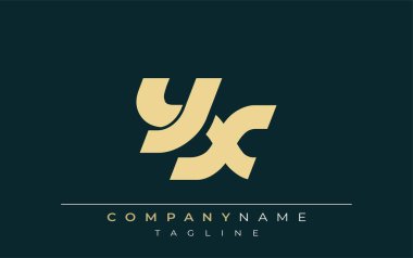 YX Sleek Geometrik Logo Tasarımı. Tarafsız renkler ve minimalist stil markalaşma ve kurumsal kimlik için uygun profesyonel ve çağdaş bir izlenim yaratır..