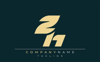 ZH Sleek Geometrik Logo Tasarımı. Tarafsız renkler ve minimalist stil markalaşma ve kurumsal kimlik için uygun profesyonel ve çağdaş bir izlenim yaratır..