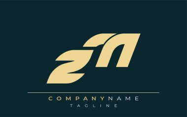 ZM Sleek Geometrik Logo Tasarımı. Tarafsız renkler ve minimalist stil markalaşma ve kurumsal kimlik için uygun profesyonel ve çağdaş bir izlenim yaratır..