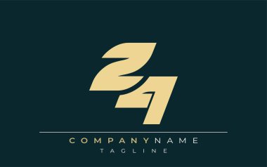 ZQ Sleek Geometrik Logo Tasarımı. Tarafsız renkler ve minimalist stil markalaşma ve kurumsal kimlik için uygun profesyonel ve çağdaş bir izlenim yaratır..