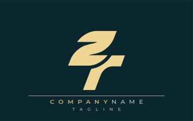 ZR Sleek Geometrik Logo Tasarımı. Tarafsız renkler ve minimalist stil markalaşma ve kurumsal kimlik için uygun profesyonel ve çağdaş bir izlenim yaratır..